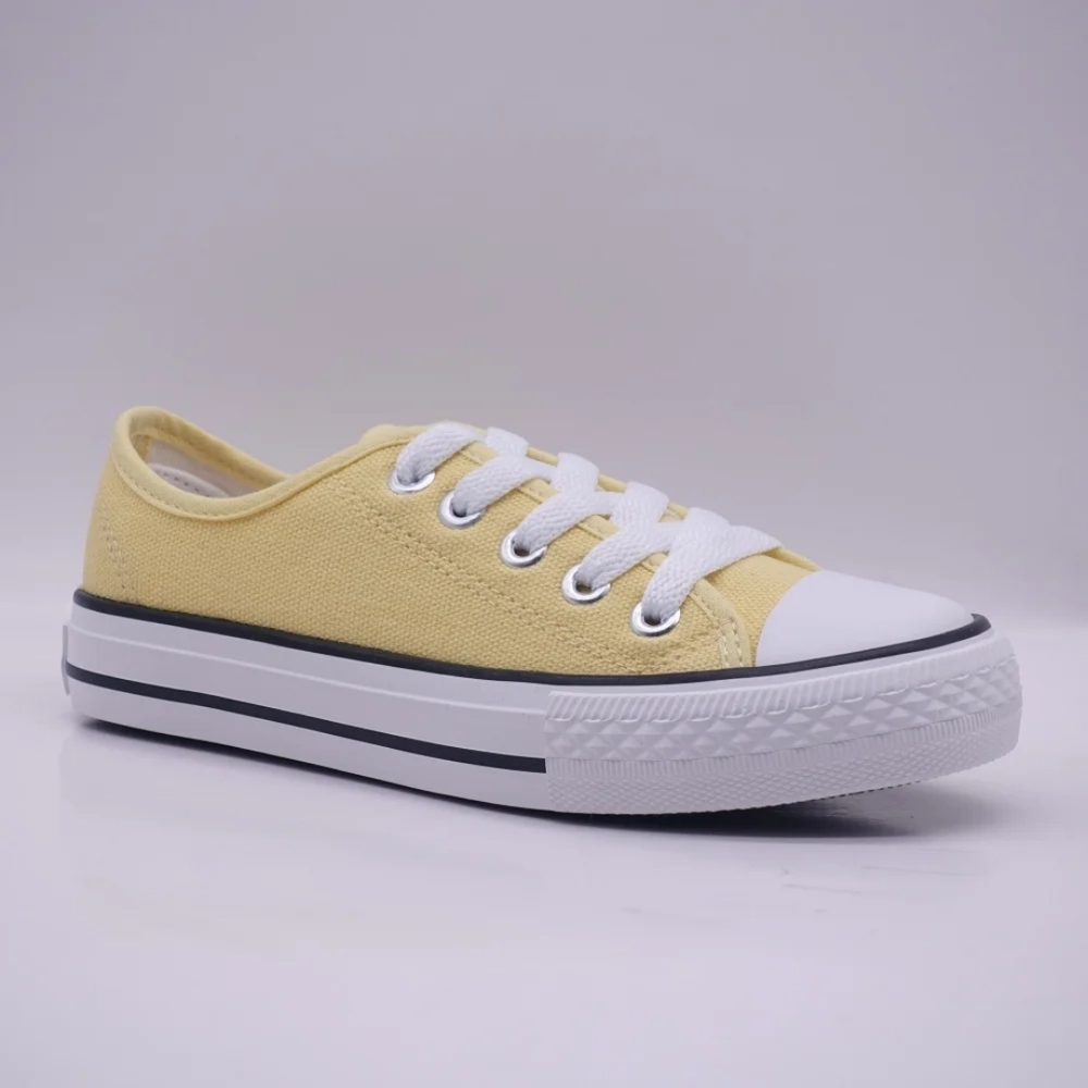 Yellow Canvas Kids Sneakers